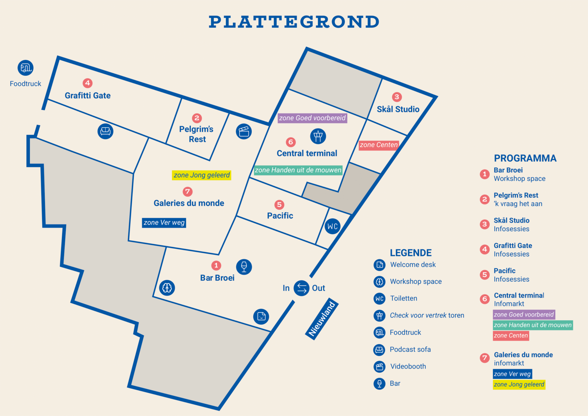 plattegrond Go Strange Evenet 2024