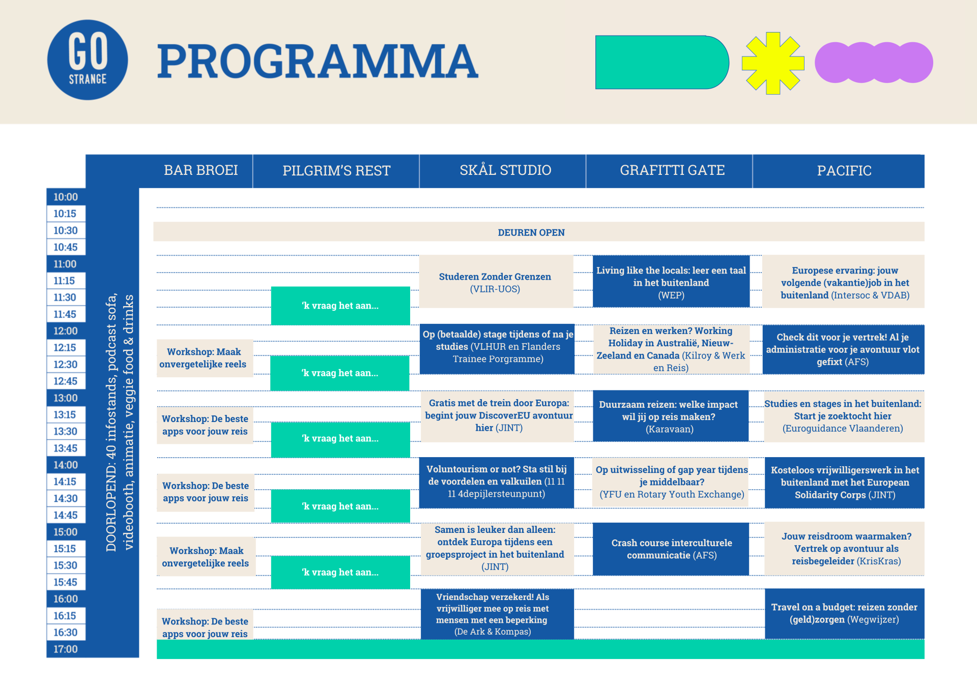 Go Strange Event 2024 programma